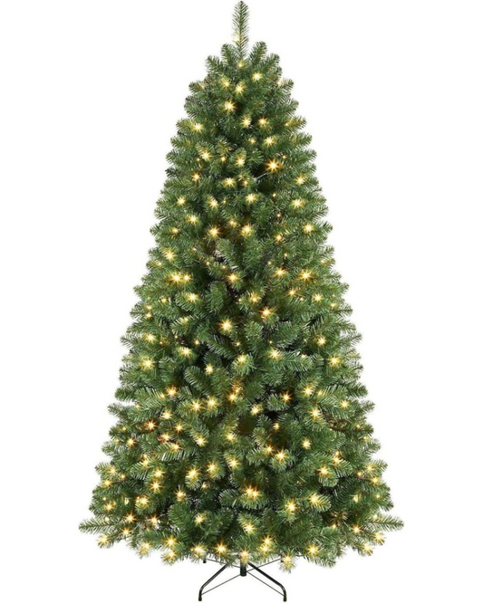 7ft Green Pre-Lit Christmas Tree (Undecorated)