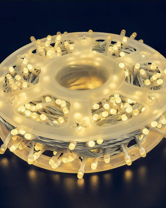 Crystal Ball String Lights – 50M Plug-In Warm White LED Fairy Light Roll