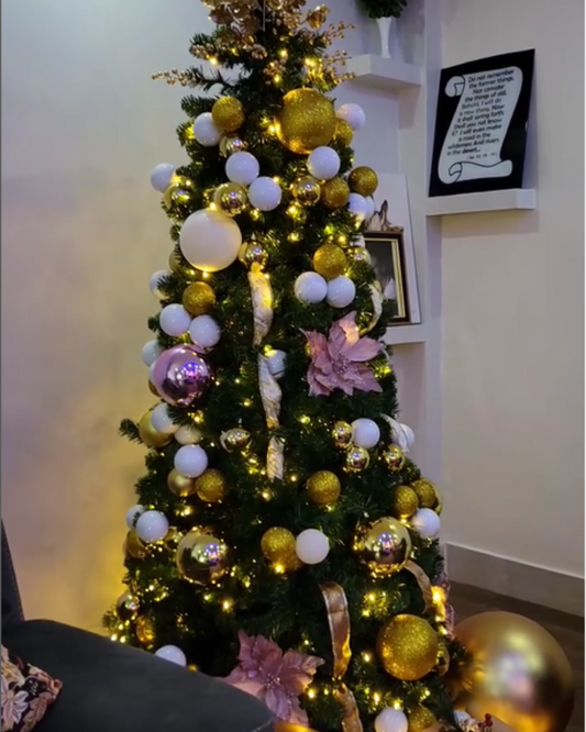 7ft Green Pre-lit Christmas Tree