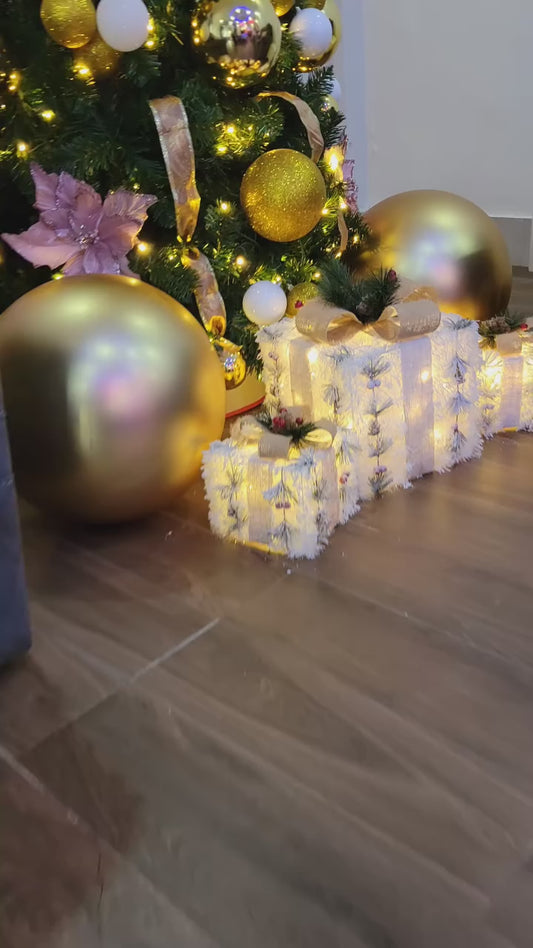 7ft Green Pre-lit Christmas Tree